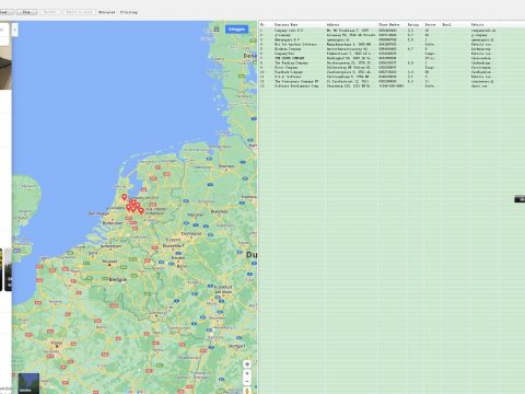 谷歌googlemap地图位置关键词信息电话邮箱采集工具